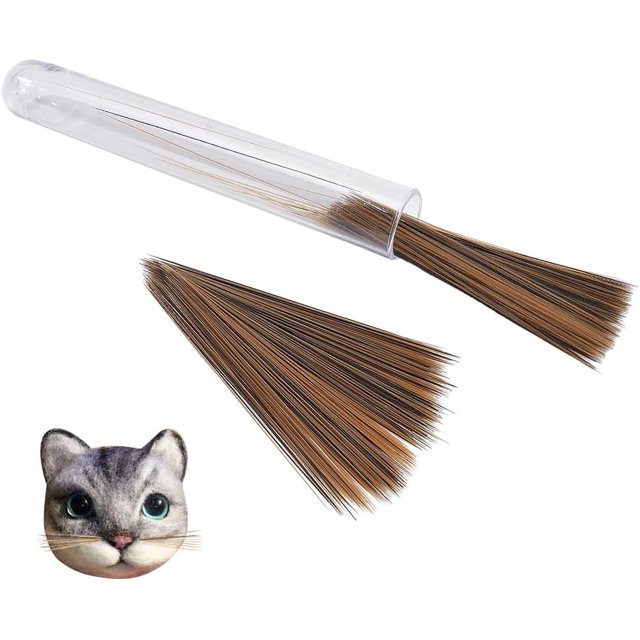500 bigotes de animales para manualidades con fieltro agujado, 5 cm de largo, bigotes de camello simulados, barbas de plástico para manualidades de animales como gatos, ratones y conejos, marionetas.