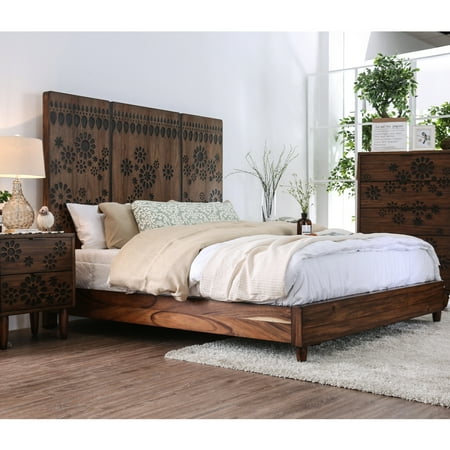 Carson Carrington Dragr Rustic Dark Oak Bed Walmart Com