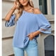 thumbnail image 2 of Blusa de un hombro Nikou Mujer con tiras de metal, 2 of 9