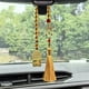 thumbnail image 5 of Colgante de espejo retrovisor de coche Kirin Ruyi Xiangyun Lock | Adorno decorativo para colgar en el tejido automático | Plástico | Amarillo o rojo | Accesorio interior de manualidades exquisitas, 5 of 6