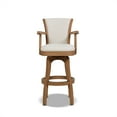 thumbnail image 3 of Jennifer Taylor Home Williams 31" Swivel Bar Stool with Armrests White Pepper, 3 of 10