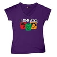 thumbnail image 5 of The Three Stooges Colorful Women's V-Neck T-shirt Funny 3 Wise Guys Curly Moe Larry Shemp Classic Retro American Legend Tee, 5 of 7