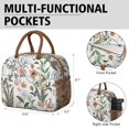 thumbnail image 6 of Flower Lunch Bag for Women Men Reusable Insulated Lunch Bags, Leakproof Cooler Food Lunch Tote Bag, Large Capacity Lunch Box for Work School Travel Picnic, 6 of 7