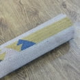 thumbnail image 6 of Rugsotic Carpets Hand Woven Kilim Area Rug, 3'x13', Multicolor, Wool, Flat Weave, Low Pile, Runner, Contemporary Design, 6 of 9