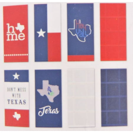 BEST BRAND 8 PC TEXAS TOWEL SET, RED/WHITE/BLUE (The Best Pc Brand)