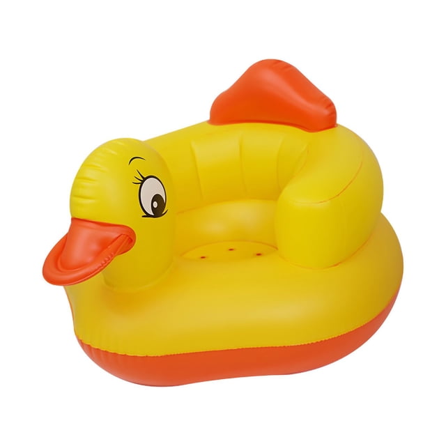 Silla de Comedor Inflable PVC Little Yellow Duck Sofá Inflable Engrosado Taburete de baño con música Silla para niños Little Yellow Duck with Music