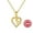 Gold, variant on S925 Sterling Silver Cross Pendant Necklace with Heart Design for Women, Gift Box Included