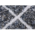 thumbnail image 2 of Chesapeake Microfiber Polyester Shag Denim Maximo Diamond Area Rug (5'x7'), 2 of 6