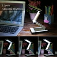thumbnail image 7 of Foldable LED Desk, Super Bright LED Portable Desk Lamp, Foldable, Touch Sensitive Control, 3 Levels Adjustable Brightness Battery and USB Powered for Travel Reading Studing Home Office School, 7 of 7