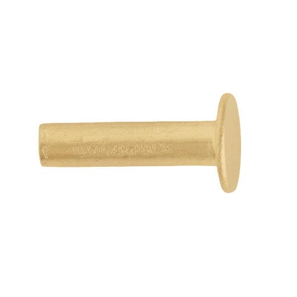 Tubular Rivets 100 pack 5/16" Brass Plated