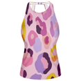 thumbnail image 3 of Women's Swimming Vest Women's Tankini Tops Swimming Vest for Women Soft and Smooth Suitable for Summer Beach Swimming Pool Parties XL Pink Leopard Print, 3 of 7