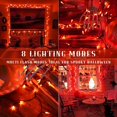 thumbnail image 4 of Luces de Halloween naranjas, batería LED, 8 modos, cadena de luces, interior, exterior, fiesta de Halloween, Navidad, dormitorio, decoración de Patio, 4 of 4