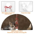 thumbnail image 6 of Kll 48" Christmas Tree Skirt Cat Family Xmas Tree Skirts Mat For New Year Xmas Holiday Party Indoor Outdoor Home Decoration, 6 of 9