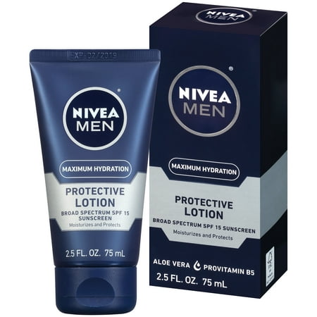 NIVEA Men Maximum Hydration Protective Lotion SPF 15, 2.5 fl.