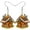 Yellow, variant on Christmas Gingerbread House Earrings Hypoallergenic Acrylic Candy House Dangle Jewelry For Women Gift