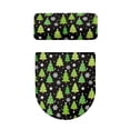 thumbnail image 5 of HELLHERO Christmas Tree Pattern Toilet Lid Seat Cover Soft Toilet Seat Cover Set & 2 Pieces Stretch Fits All Toilet Shapes, 5 of 8