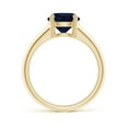 thumbnail image 2 of Angara Natural 2.2 Ct. Blue Sapphire Solitaire Ring in 14K Yellow Gold for Women (Ring Size: 3.5), 2 of 10