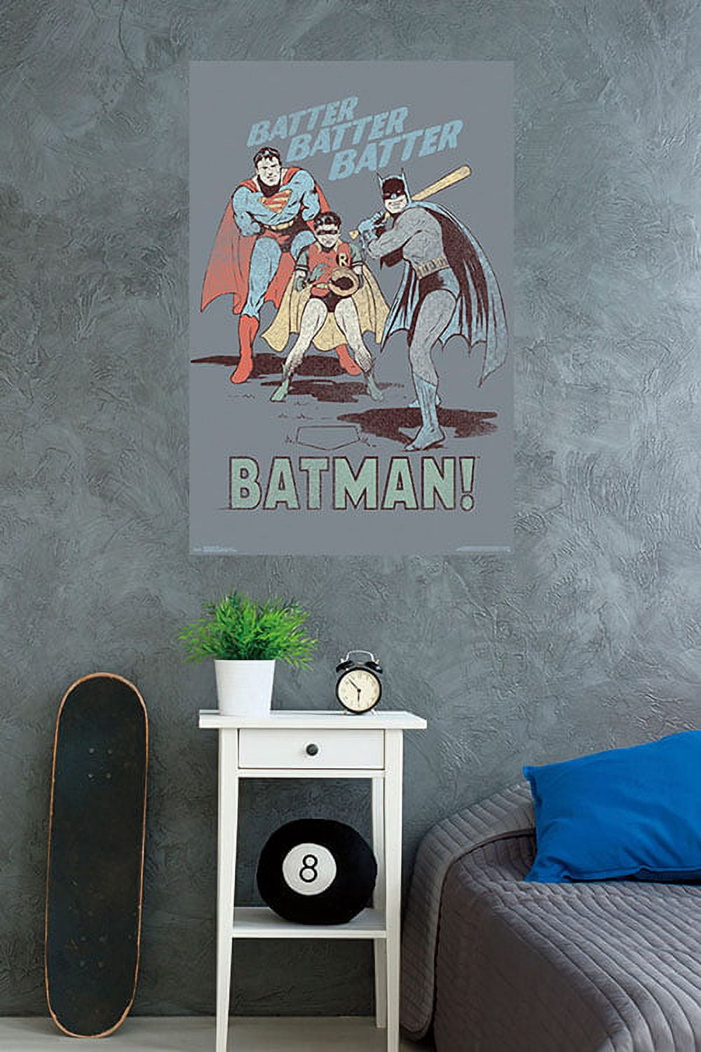 DC Comics - Batman - Robin - Superman - Batter Wall Poster, 22.375" x 34"