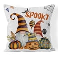 thumbnail image 3 of Funda de Almohada de Halloween JAMW 18x18 4 Piezas Calabaza de Terciopelo Decoración, 3 of 5