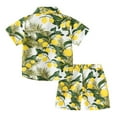 thumbnail image 4 of WOYY Toddler Boys Hawaii Beach Outfits Short Sleeve Button-Down Shirt Shorts Set, Sizes 1-2Y, 4 of 4