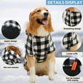 Dog Winter Coat, Windproof Dog Jacket Plaid Cold Weather Dog Coat Warm