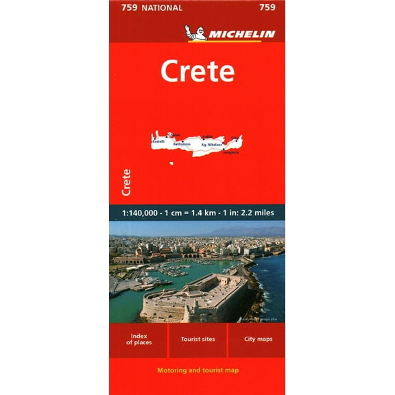 Maps/Country (Michelin): Crete Map 759 (Edition 3) (Sheet map, folded)