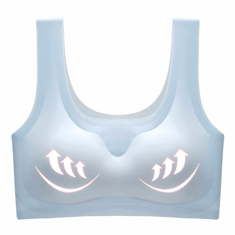 Strappy Sports Bras For Women - Criss Cross Back Sexy Wireless Padded Yoga  Bra Cute Workout A02-White Medium