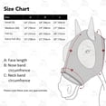 thumbnail image 3 of Harrison Howard Stretch, Breathable, UV Protective Fly Mask with Mesh Eye Opening for Full Visibility and Ventilating Ear Covers Leopard Print, 3 of 3