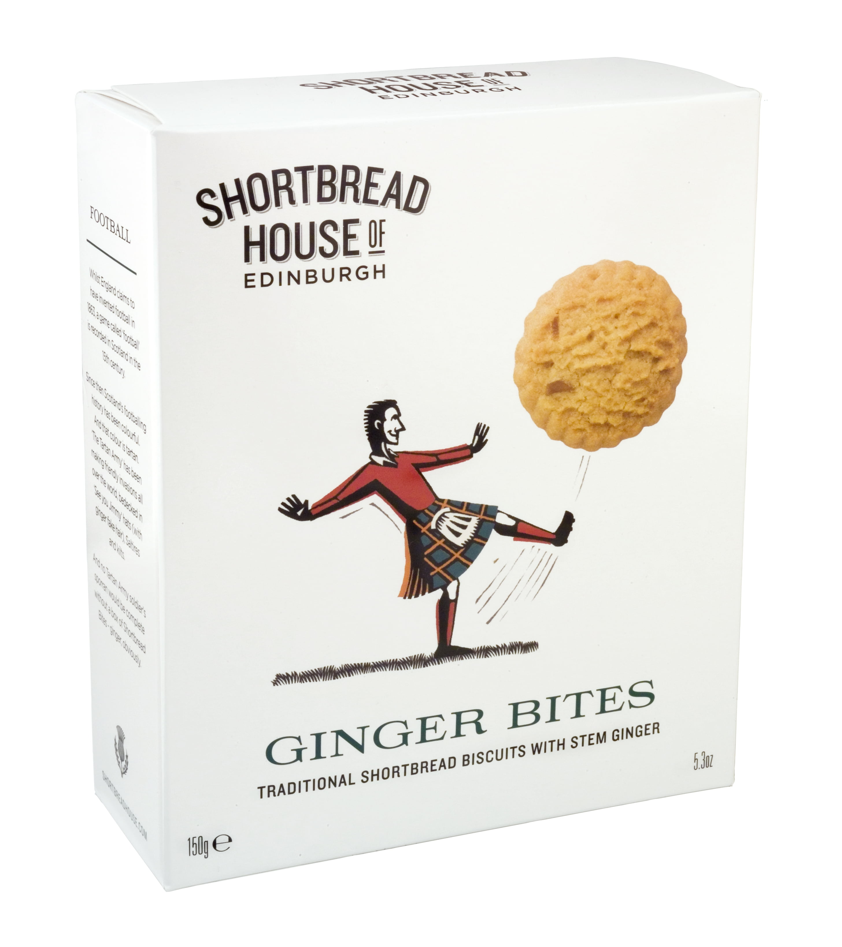 Shortbread House of Edinburgh Stem Ginger Shortbread Bite Cookie, 5.3
