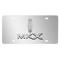 Lincoln MKX 3D Dual Logo Mirror Chrome Stainless Steel License Plate