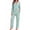 Lake-Green Floral, variant on Fantaslook Womens Pajama Sets Button Down 2 Piece Pjs Long Sleeve Loose Floral Sleepwear with Pockets