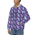 thumbnail image 3 of Honeii Skull Flower Print Hoodies for Men, Pullover & Full Zip, Breathable Zip up Hoodie, Sweatshirt-Large, 3 of 5