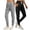 Black & Heather Grey, variant on 2-Pack SPECIAL MAGIC Women's Soft High-Waist Cotton Joggers with Zip Pockets Ribbed Splicing Tapered Leg for Lounge