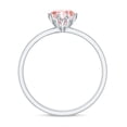 thumbnail image 3 of Rosec Jewels IGI Certified Lab Grown Pink Diamond Solitaire Engagement Ring - 1 Carat - Fancy Pink Color and VS1 Clarity - Gift for Special Occasions, 14K White Gold, US 13.00, 3 of 9