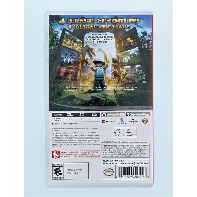 Games Lego Jurassic World Switch Target LEGO: Jurassic World