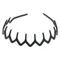 thumbnail image 4 of Juego de 8 diademas de plástico con peine para el pelo con dientes de tiburón (color negro + Color marrón) diademas de belleza sin esfuerzo, 4 of 5