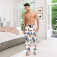 thumbnail image 6 of FORMRS Mens Pajama Pants with Pockets Soft Cotton Sleepwear Lounge Bottoms, Sizes S-2XL, Blue Snow Houses, 6 of 7