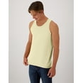 thumbnail image 4 of Hanes Unisex Garment Dyed Cotton Tank Summer Squash Yellow S, 4 of 7