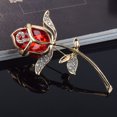 thumbnail image 1 of Hbdhejl Clip Scarf Bouquet Brooch Pin Flower Wedding Decoration Crystal Rhinestone Rose Decoration Hangs, 1 of 7