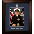 thumbnail image 2 of Campus Images  Patriot Frames Navy Portrait Legacy Black Cherry Frame with Gold Medallion - 8 x 10 in., 2 of 2