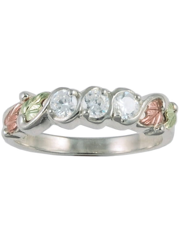 Jewelry Coleman 3-Stone CZ 10kt and 12kt and Sterling Silver Band