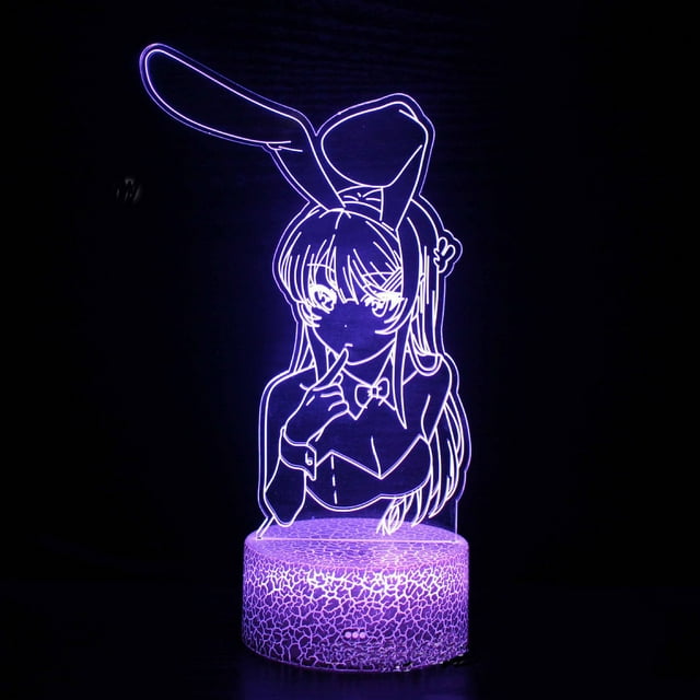 Night Light Youth Pig Head Youth Serie Youth Anime 3D LED Illusio