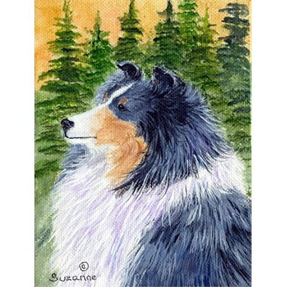 Sheltie Flag Canvas - House Size