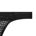 thumbnail image 4 of oelaio Mens Briefs Soft Breathable Bikinis G-String Underwear T-Back Underpanties Low Rise Comfort Sport Underwear Black XL, 4 of 4
