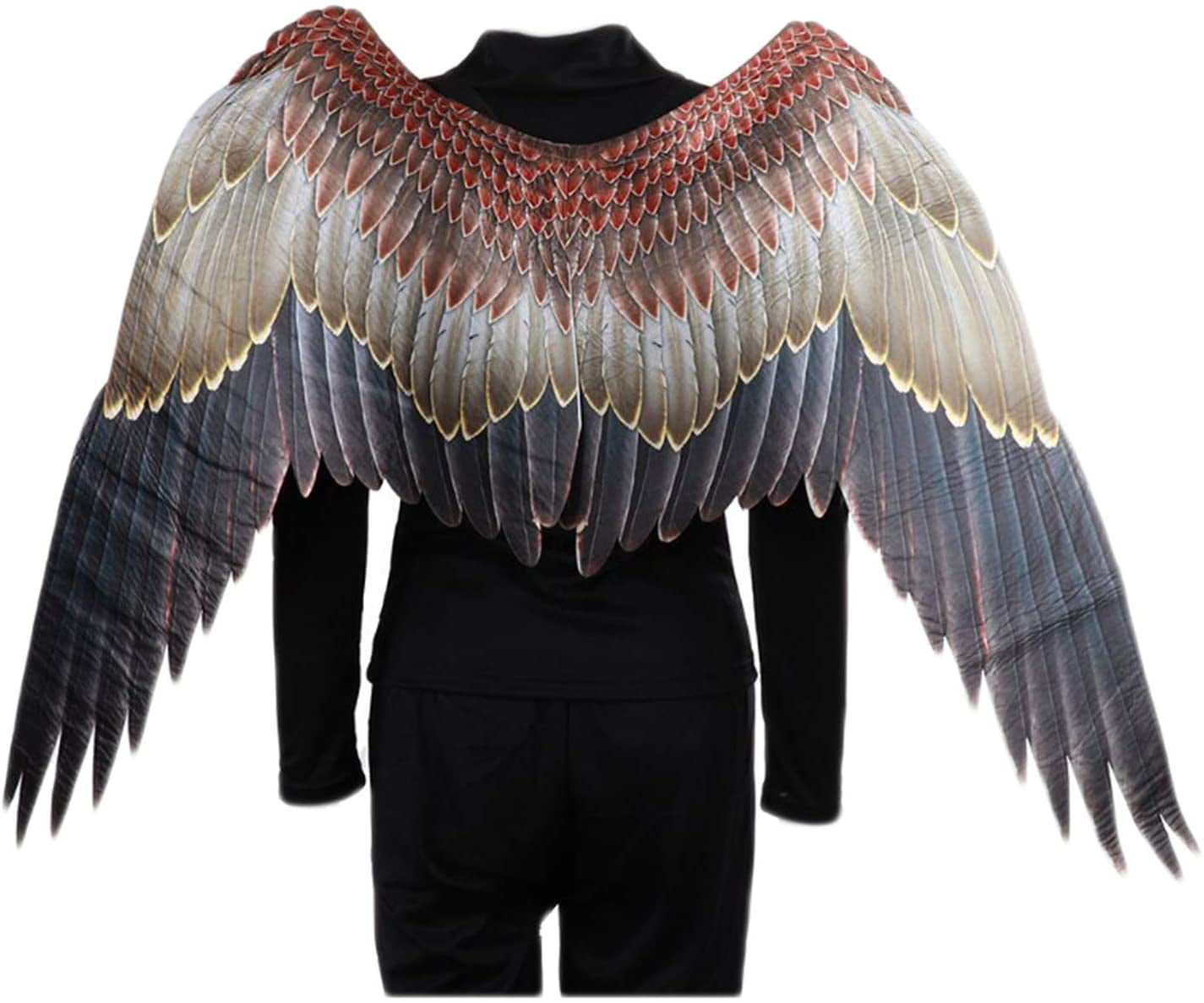 COUTEXYI 3D Angel Wings Valentine Child Fairy Black White Wings Adult ...