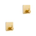 thumbnail image 1 of Naiovety Colgador de gancho para bata montado en la pared de 4 piezas, soporte colgante para el hogar, la cocina y el baño, soporte para Dorado 2Conjunto, 1 of 6