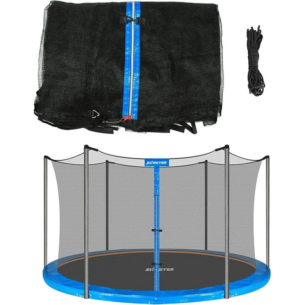 Trampoline Replacement Safety Enclosure Net for 6 Straight Poles Round