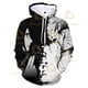 thumbnail image 1 of Kids Naruto Hoodie Kakashi Print Hatake Sasuke 3D Hooded Pullover Cosplay Harajuku Casual Tracksuit Cool Autumn Hoody TopsXXL Adult (80-90kg) Gao Jinjia LED, 1 of 2