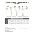 thumbnail image 6 of 33,000ft Women's Hiking Shorts Quick Dry Cargo Shorts for Golf Camping Travel Dark Khaki 14, 6 of 6