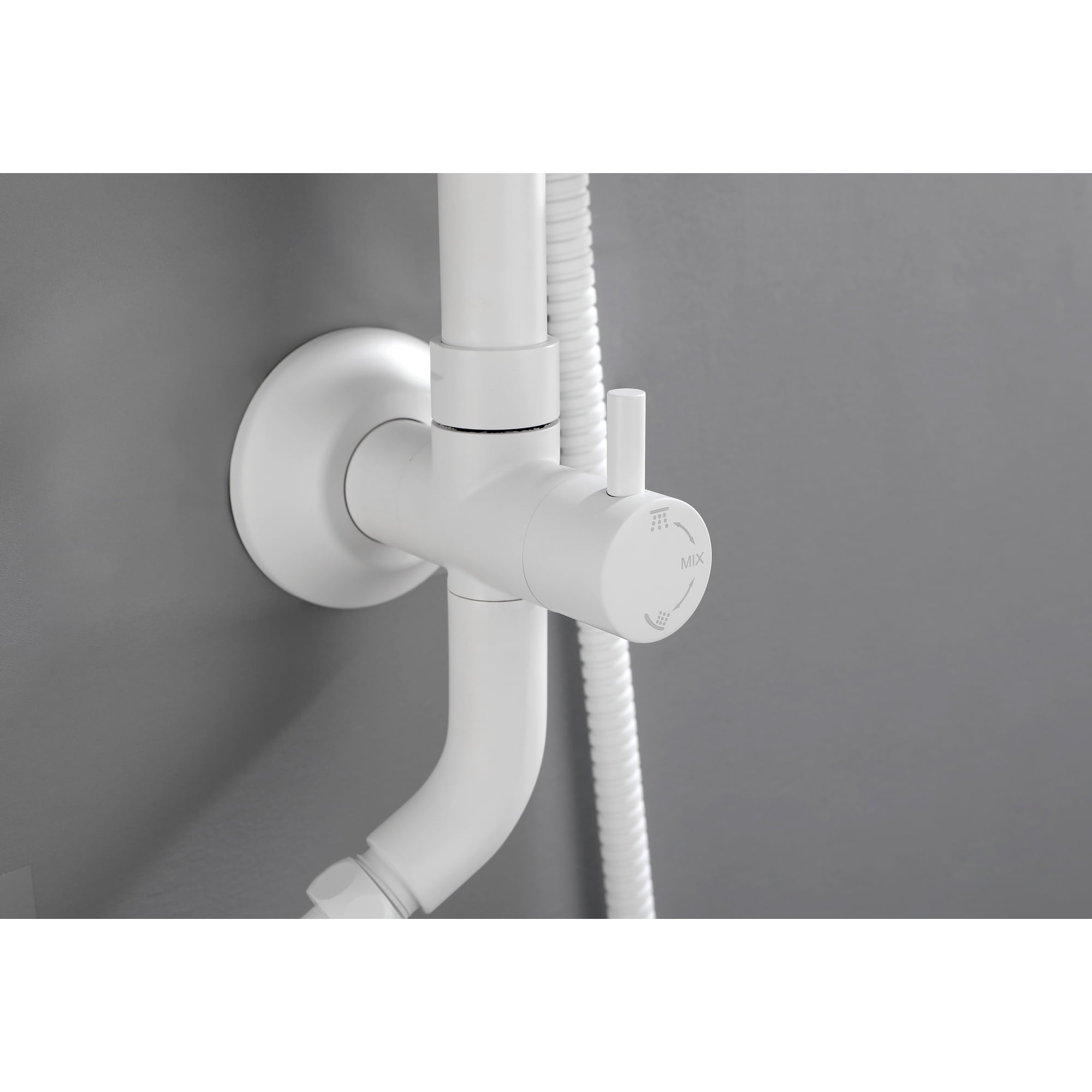 Shower System, With 10" Rain Shower head, 4-Function Handheld Shower Head, Adjustable Slide Bar And Soap Dish